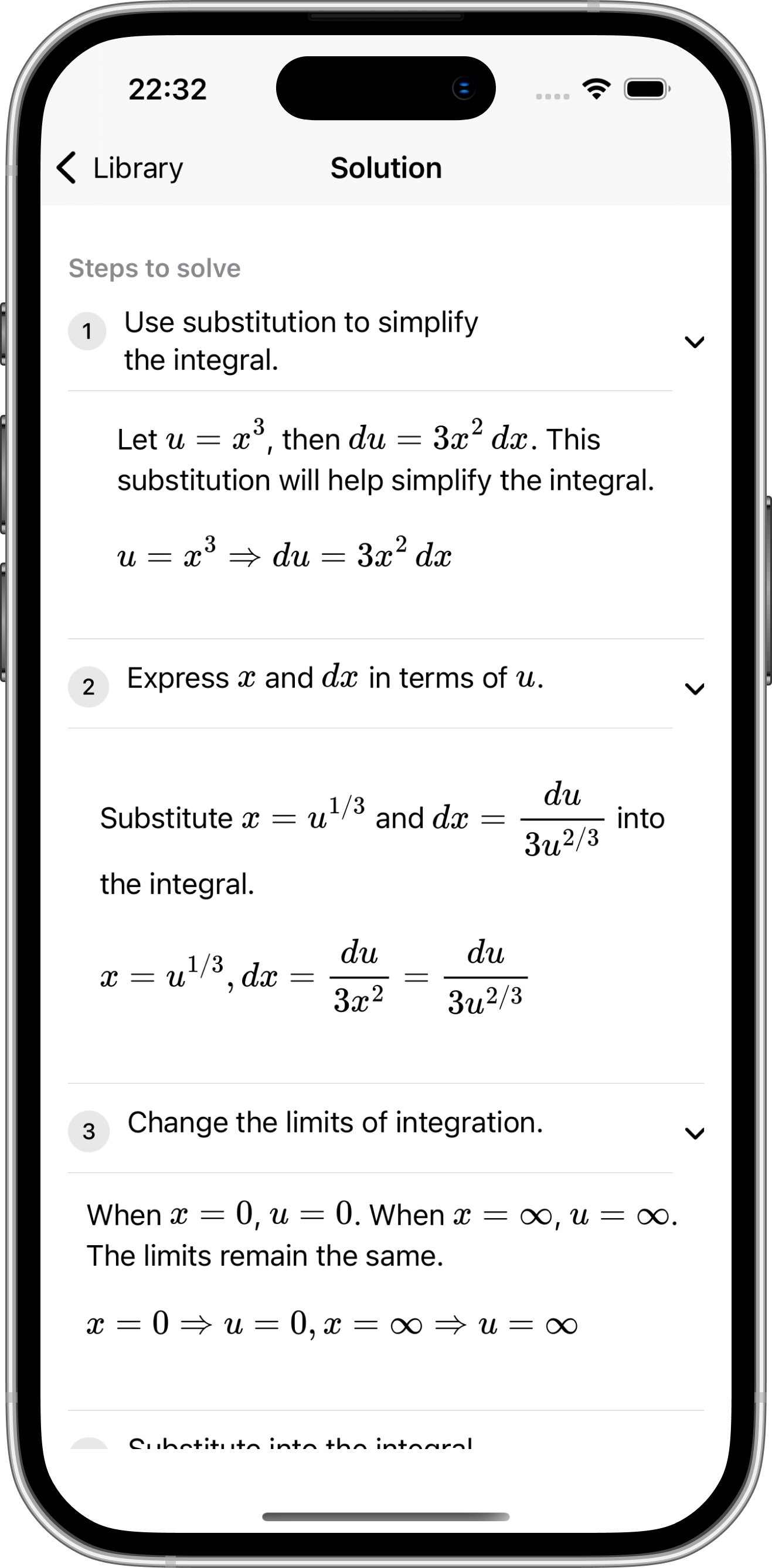 Prime Math solution display